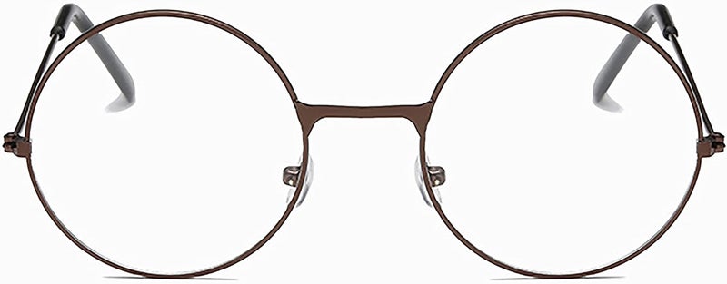 SOHUPAC Classic Round Glasses Retro Circle Eyeglasses Clear Lens Metal Frame Accessories Non-Prescription For Men Women - Image 2